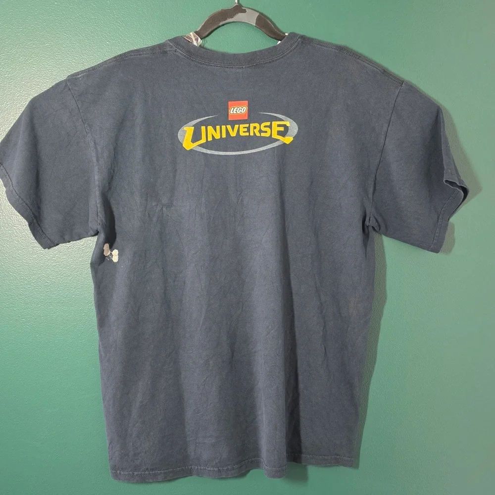 Lego Universe Promo T-Shirt Mens Large Navy Blue Gildan Ultra Cotton Graphic Tee